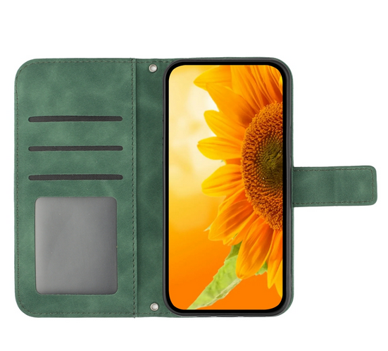 Sunflower Flip Wallet Kickstand Cover Case for Google Pixel 7 6 Pro 6A