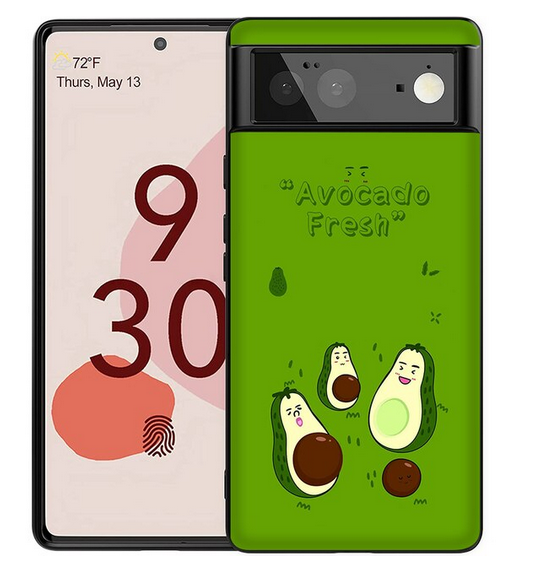 Cartoon Funny Avocado Fruits Cover Case for Google Pixel 7 6 Pro 5A 4A