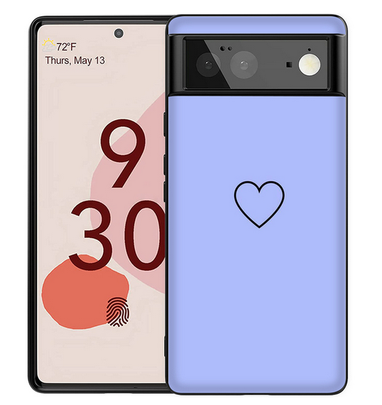 Fashion Love Heart Pink Blue Cover Case for Google Pixel 7 Pro 6 Pro 5