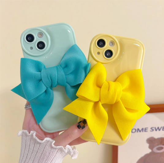 Luxury 3D Big Bow Cute Cover Case for Apple iPhone 14 13 Pro Max Mini