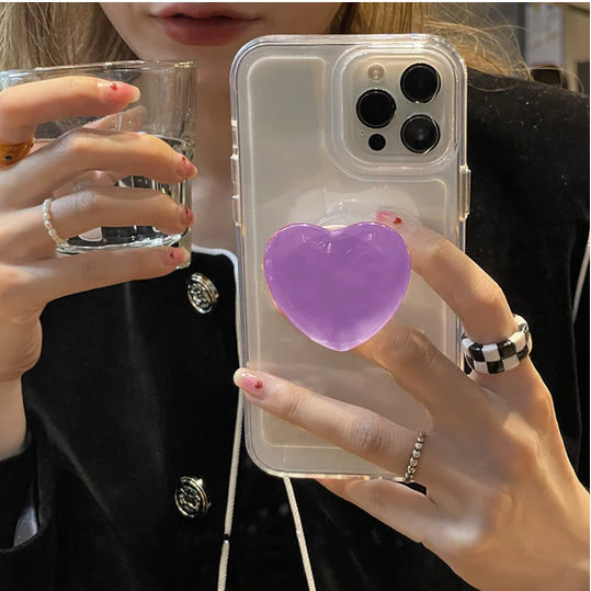 Love Heart Ring Holder Stand Cover Case for Apple iPhone 14 13 12 11