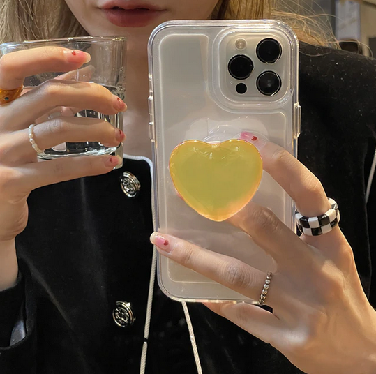 Love Heart Ring Holder Stand Cover Case for Apple iPhone 14 13 12 11