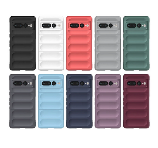 Bumper Solid Color Silicone Cover Case for Google Pixel 7 Pro 6A