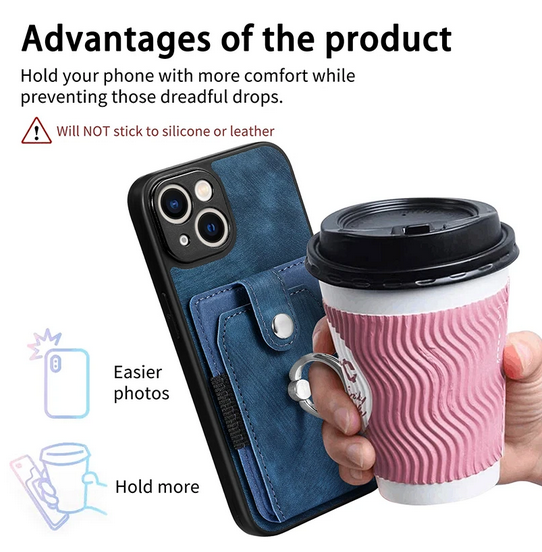 Luxury Card Holder Ring Stand Cover Case for OnePlus 10T Oneplus 11