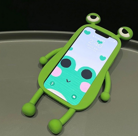 Funny 3D Frog Soft Silicone Case for Apple iPhone 15 14 13 12 Pro Max