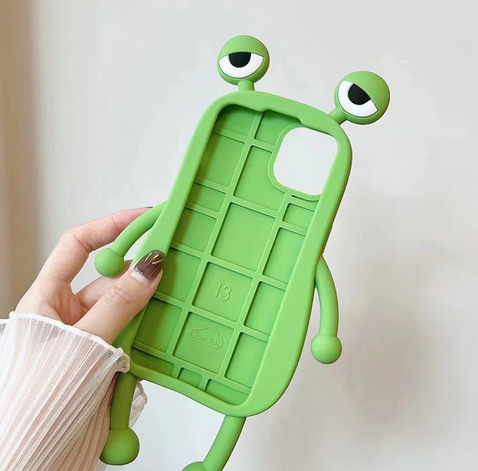 Funny 3D Frog Soft Silicone Case for Apple iPhone 15 14 13 12 Pro Max