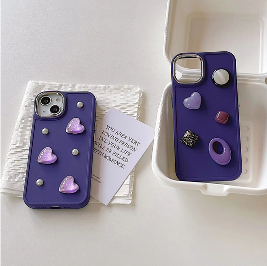 Fashion Love Heart Pearl Cover Case For iPhone 14 13 12 11 Pro Max