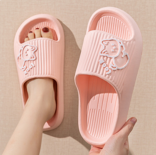 Fashion Summer Slippers Bathroom Cartoon Flip Flops Beach Sandals