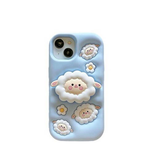 Cute Sheep Stand Holder Case for Apple iPhone 15 14 13 12 11 Pro Max