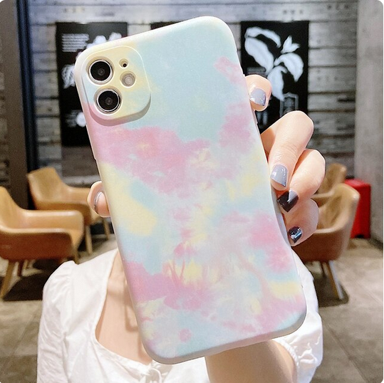 Colorful Rainbow Pattern Silicone Case For Samsung Galaxy S23 S22 S21