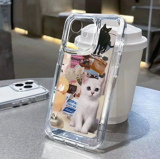 Lovely Cat Animal Soft Clear Case For Apple iPhone 14 13 12 11 Pro Max