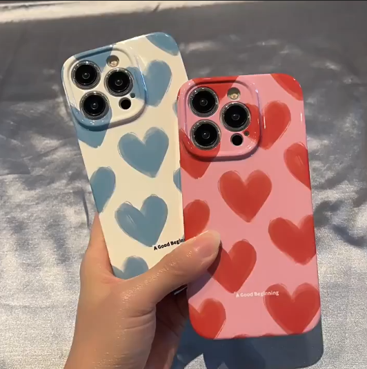 Love Heart Silicone Cover Case For Apple iPhone 14 13 12 11 Pro Max