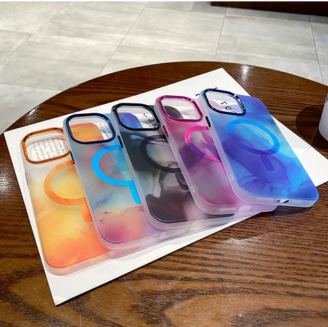 Wireless Charging Colorful Clear Case For Apple iPhone 14 13 12 11 Pro