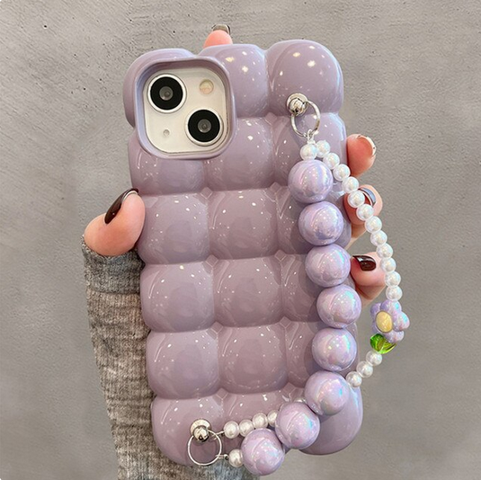 Pearl Bracelet Chain 3D Cute Case For Apple iPhone 15 14 13 12 Pro Max