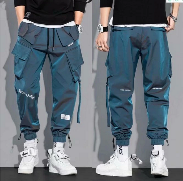 Trendy Streetwear Men's Cargo Pants Multi-pocket Casual Trousers