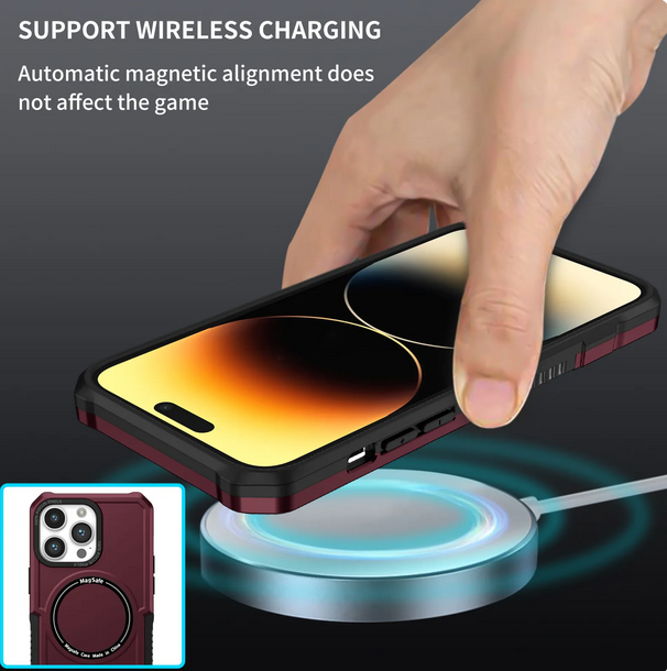 Magnetic Wireless Charging Case for Apple iPhone 15 14 13 12 11 ProMax