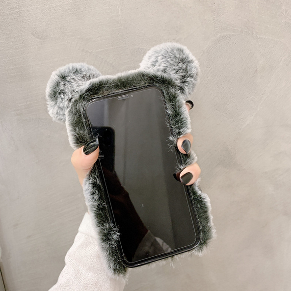 Luxury 3D Plush Fluffy Cover Case for Apple iPhone 15 14 13 12 Pro Max