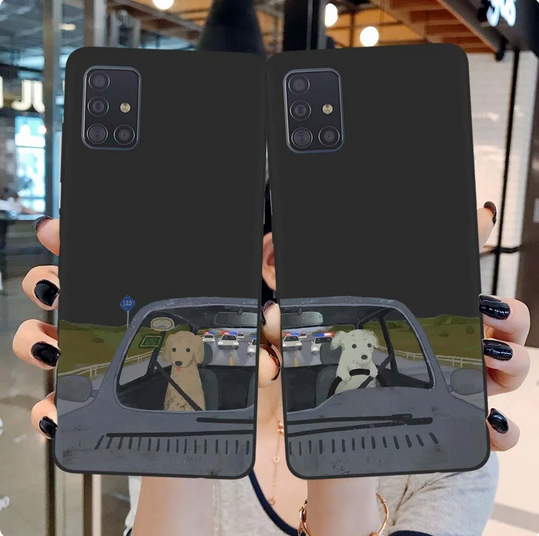 Puppy Driving Couple Case For Samsung Galaxy S23 S22 S21 Plus Ultra FE
