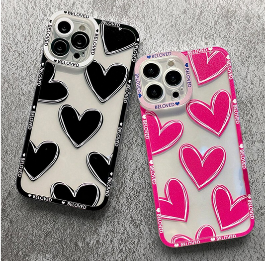 Love Heart Clear Soft Case For Samsung Galaxy S23 S22 S21 S20 Plus FE