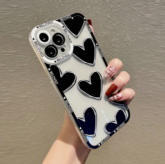 Love Heart Clear Soft Case For Samsung Galaxy S23 S22 S21 S20 Plus FE