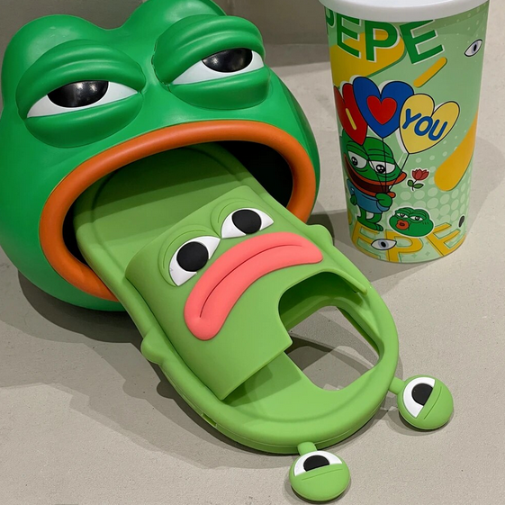 3D Frog Slippers Sausage Mouth Funny Case For Apple iPhone 15 14 Pro
