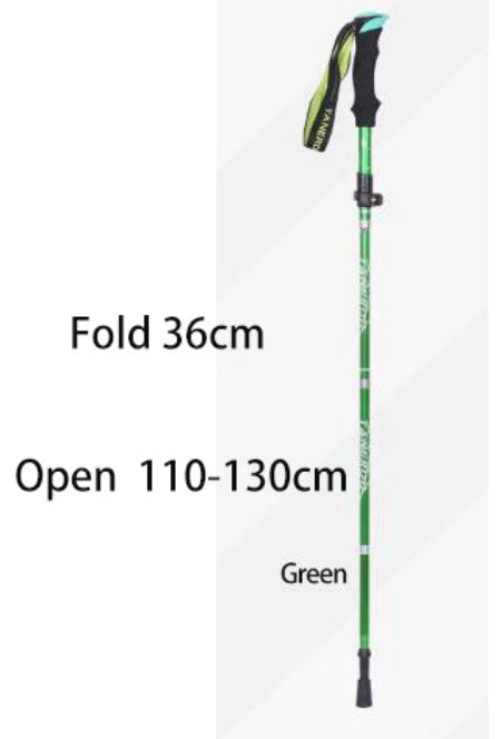 5-Section Carbon Tungsten Steel Walking Stick Hiking Trekking Pole