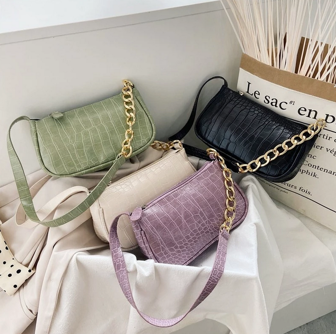 Chain Strap Fashion Top-handle Bag Luxury Leather Handbag Ladies Bag