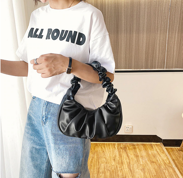 Fashion Dumpling Shopping Bag Mobile Phone Coin Purse Leather Handbag