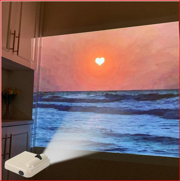 Scenery Projection Lamp Night Light Photo Party Home Room Decor Gift