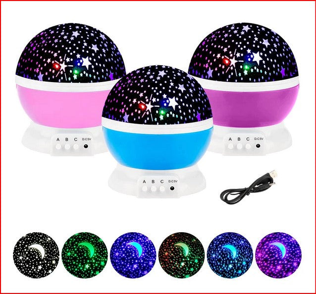 Galaxy Projector Starry Rotating LED Night Light Children Lamp Gift
