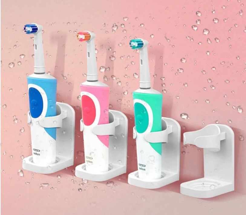 Electric Toothbrush Holder Traceless Wall-Mounted Bathroom Organizer
