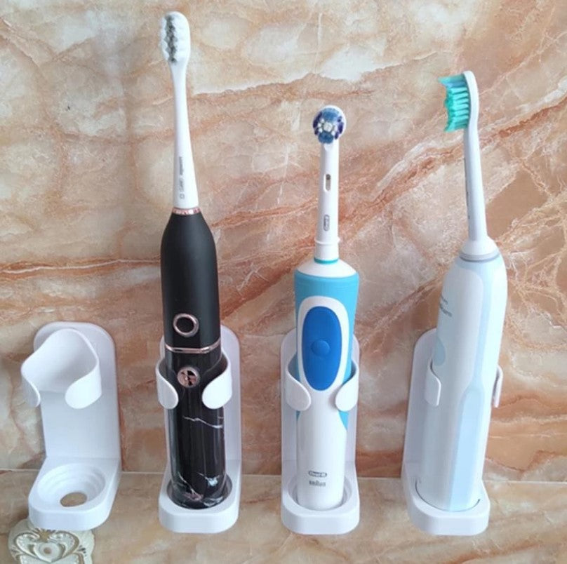 Electric Toothbrush Holder Traceless Wall-Mounted Bathroom Organizer