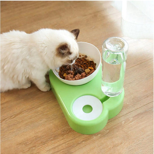 Pet Bowls Dog Water Food Automatic Drinker Feeder Dispenser Accessory