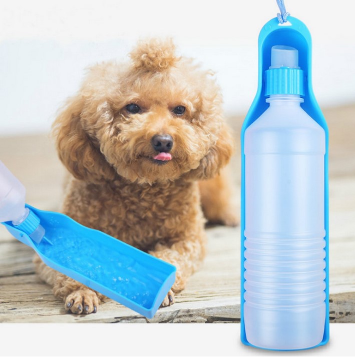 Pet Supply Dog Water Bottle Drinker Feeder Travel Outdoor Accessories