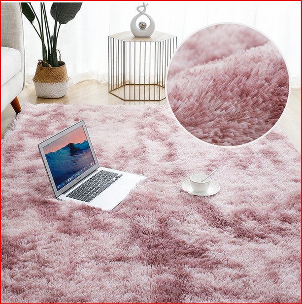Soft Fluffy Thick Plush Rectangle Carpet Mat Living Room Home Decor