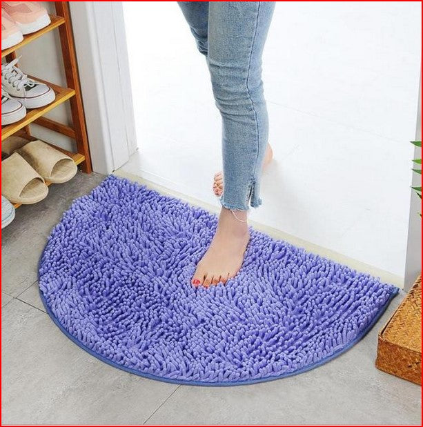 Nonslip Bathroom Bathtub Semi Circle Carpet Mat Living Room Home Decor