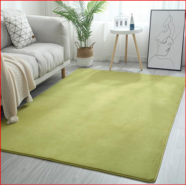 Simple Coral fleece Rectangular Carpet Mat Living Room Home Decoration