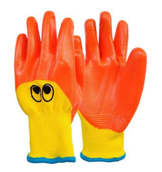 Breathable Children Gardening Gloves Waterproof Oil Resistant Non-slip
