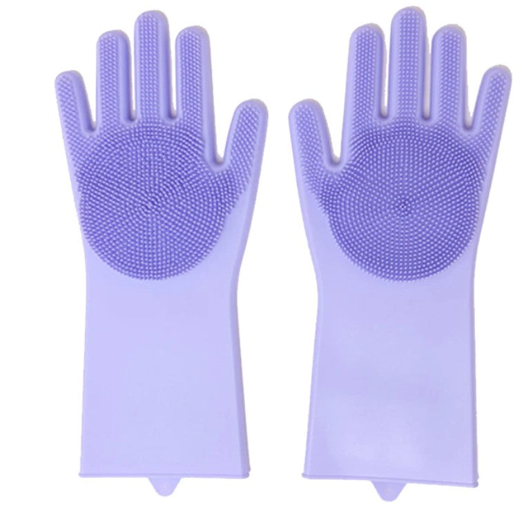 2pcs Silicone Gloves Household Kitchen Cleaning Multi-functional Glove