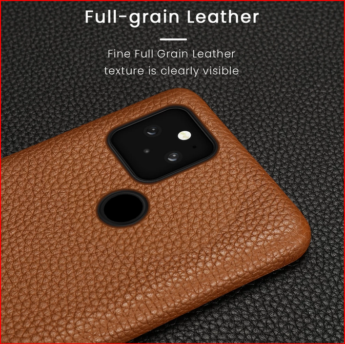 Fashion Genuine Leather Cow Back Cover Case for Google Pixel 7 6 Pro