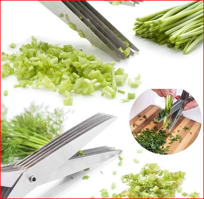Slicer Shredded Scallion Cut Multilayer Stainless Steel Knives Kitchen