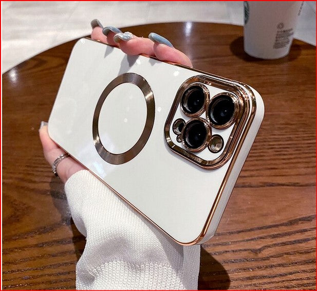 Magnetic Wireless Charge Luxury Case For Apple iPhone 14 13 12 Pro Max