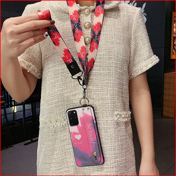 Flower Stand Lanyard Case for Samsung Galaxy S22 S21 Plus Ultra S23