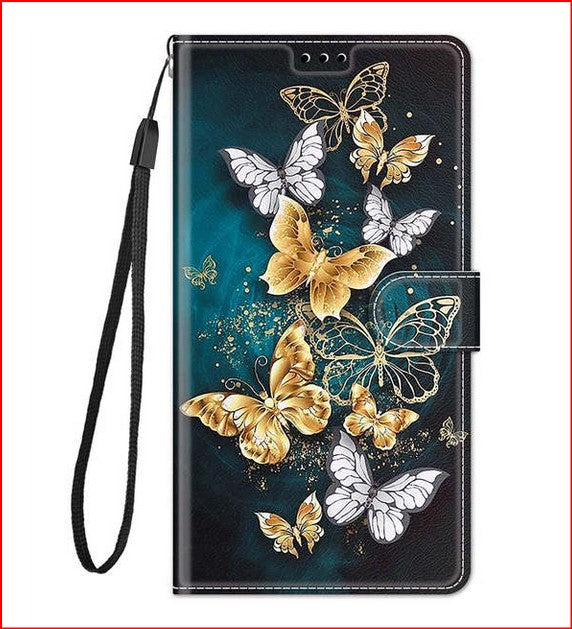 Butterfly Bling Flip Cover Case for Samsung Galaxy S23 S22 Plus Ultra