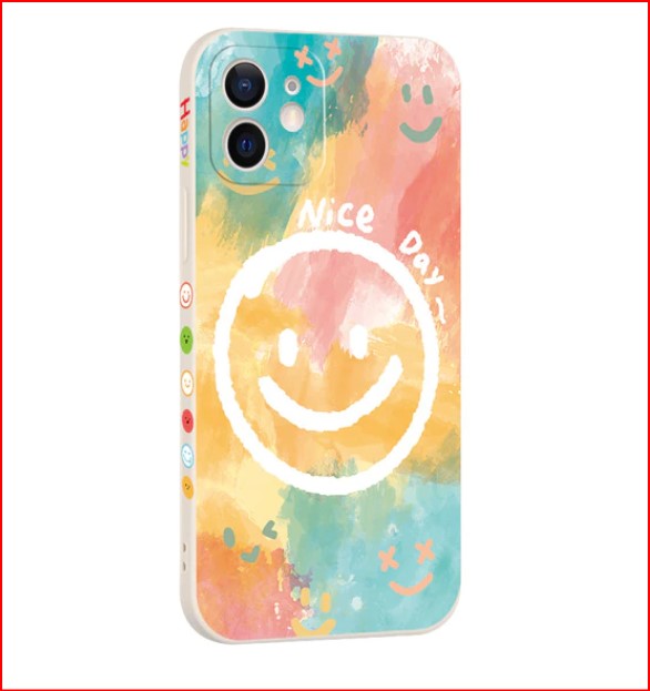 Smile Face Colorful Cover Case For Apple iPhone 14 13 12 Pro Max Mini