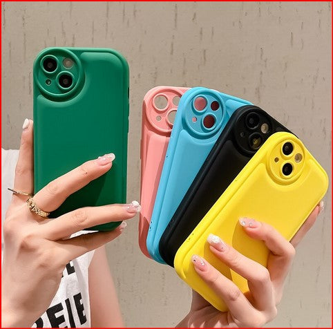 Oval Lens Protect Matte Cover Case For Apple iPhone 14 13 12 11 ProMax