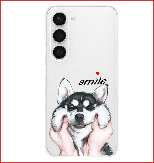Fashion Dog Cartoon Cover Case for Samsung Galaxy S23 Plus S23 Ultra