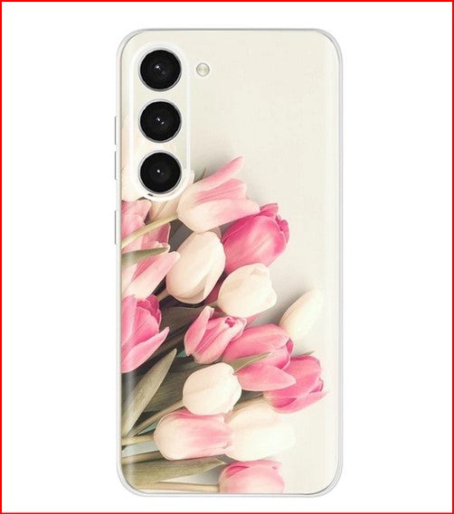 Cartoon Flower Butterfly Cover Case for Samsung Galaxy S23 Plus Ultra