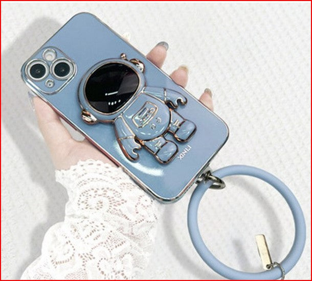 Astronaut Stand Wrist Ring Case for Samsung Galaxy S23 S22 Plus Ultra