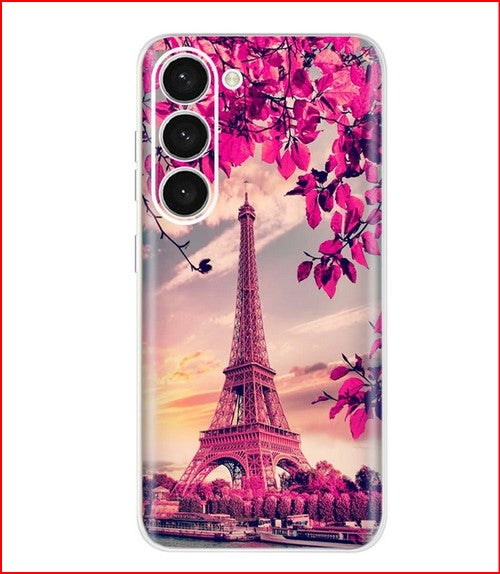Cartoon Flower Butterfly Cover Case for Samsung Galaxy S23 Plus Ultra
